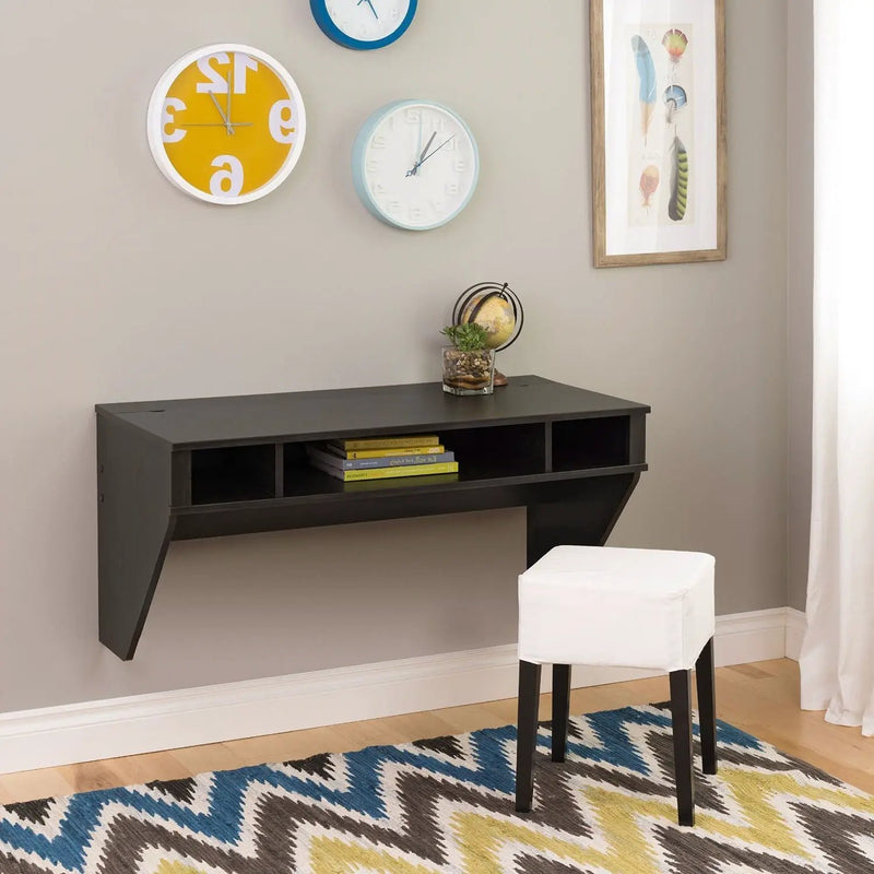 Contemporary Space Saver Floating Style Laptop Desk in Ebony by HomePacific