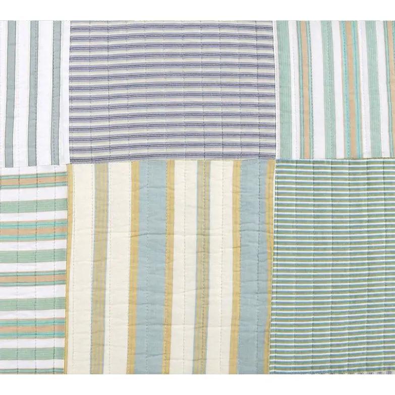 Full/Queen Size Soft Reversible Patches 100% Cotton Quilt Set by HomePacific