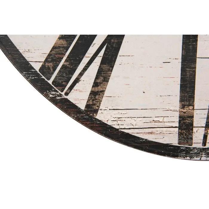 White Washed Oversized Distressed Paris Wood Wall Clock by HomePacific