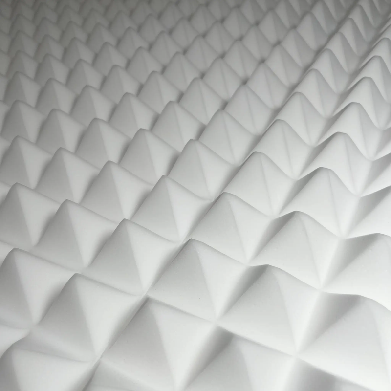 White Acoustic Foam Panels - 12x12x2.5" by SoundAssured