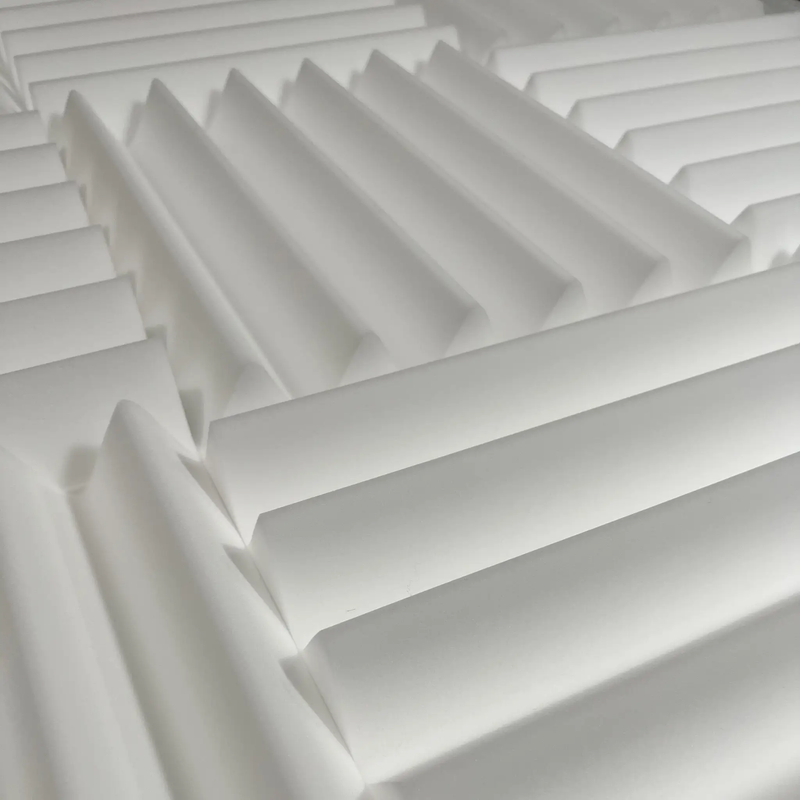 White Acoustic Foam Panels - 12x12x2.5" by SoundAssured