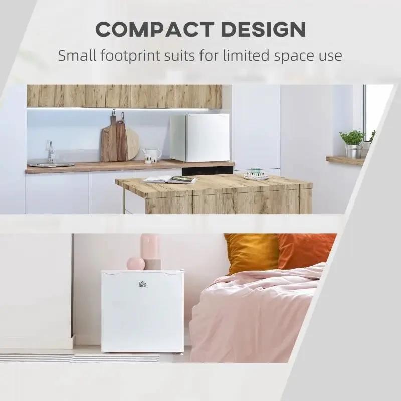 Compact Countertop Upright Mini Freezer 1.1 Cu.Ft, White by HomePacific