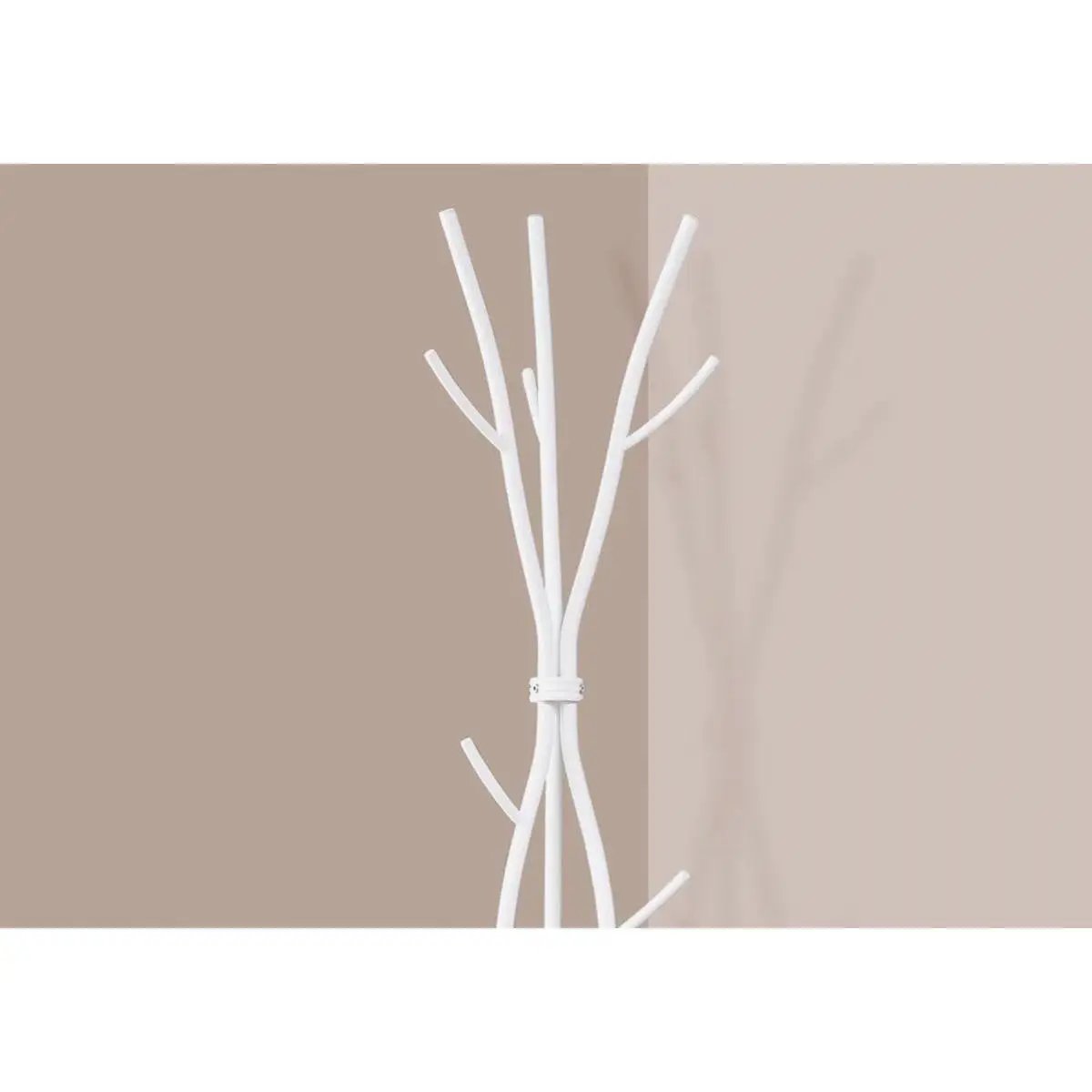 74-inch White Metal Coat Rack Entryway Hall Tree Umbrella Stand by HomePacific