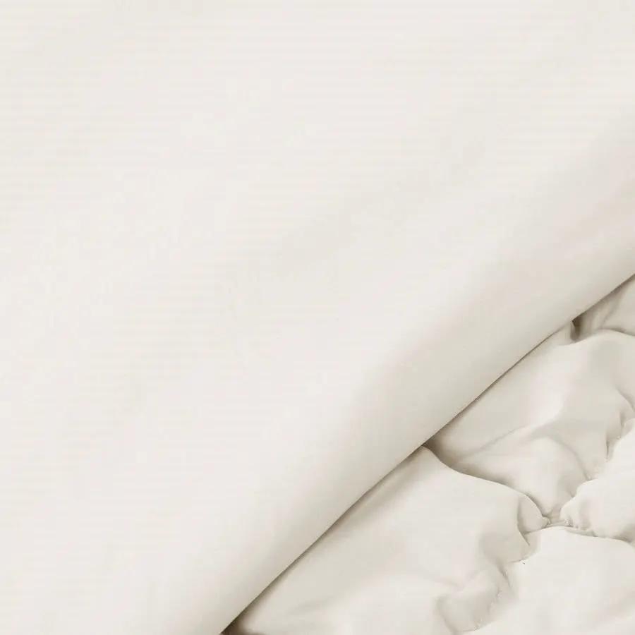 Twin/XL Soft Lightweight Puff Textured 2-Piece Comforter Set in Off White by HomePacific