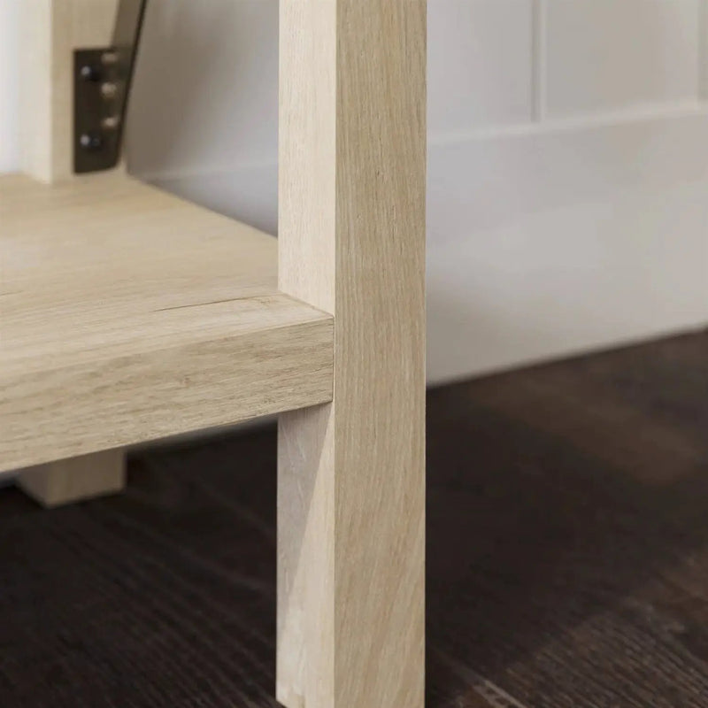 Industrial Farmhouse Entryway Table / Sofa Table in White Oak Wood Finish by HomePacific