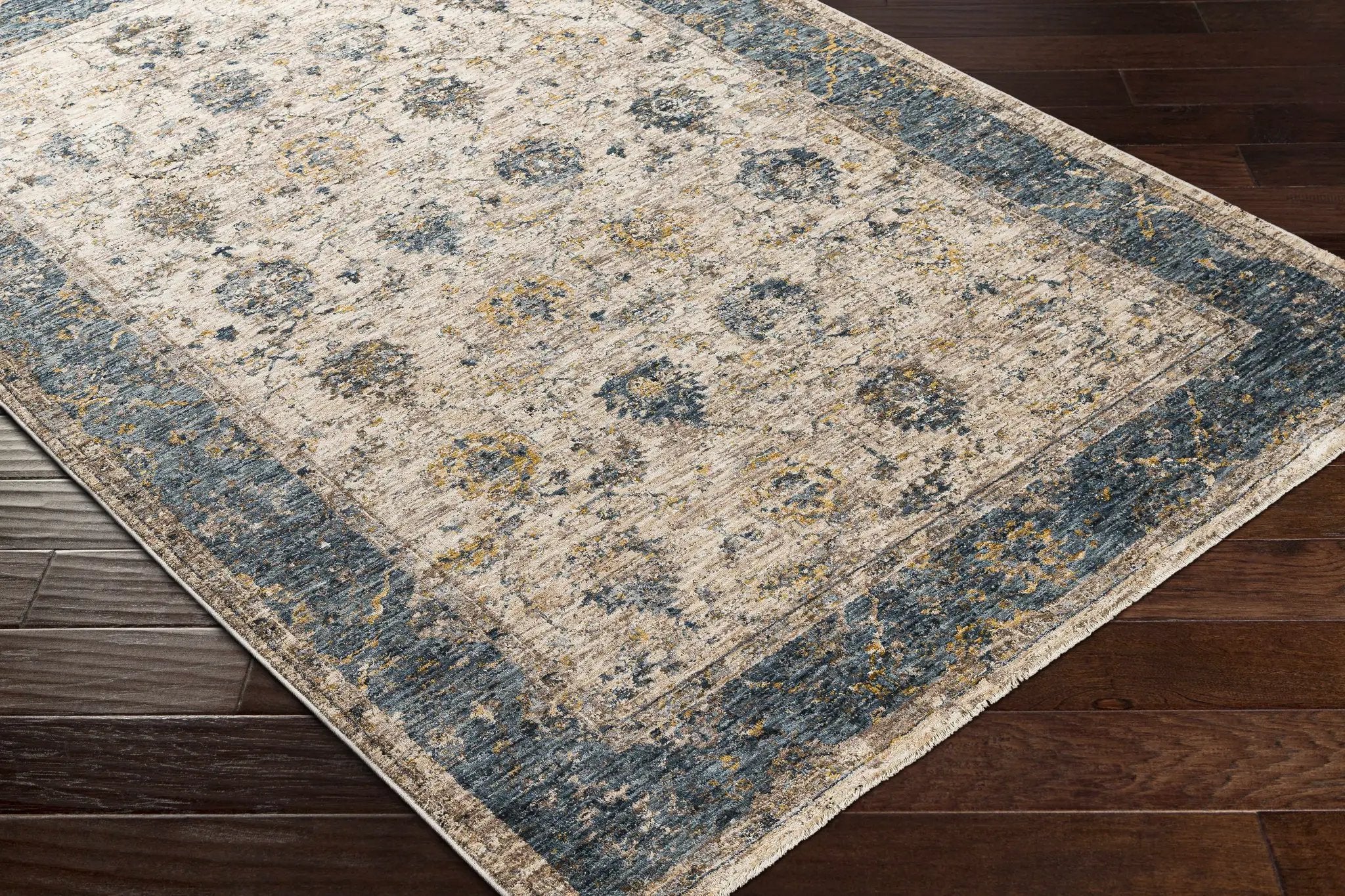 Wilkie Blue Persian Rug by Boutique Rugs