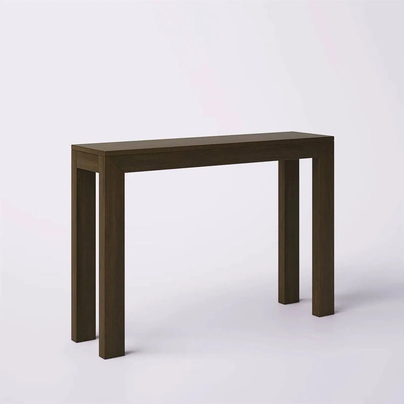 Solid Wood Modern Accent Console Table / Sofa Table in Dark Brown Walnut Finish by HomePacific