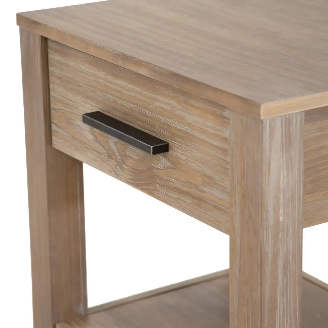 Farmhouse Traditional Rustic Pine Wood 1-Drawer Nightstand Bedside Table by HomePacific