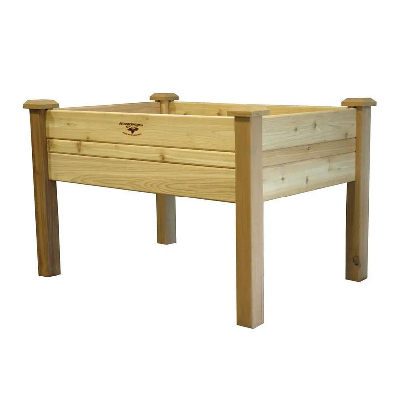 Elevated 2Ft x 4-Ft Cedar Wood Raised Garden Bed Planter Box - Unfinished by HomePacific