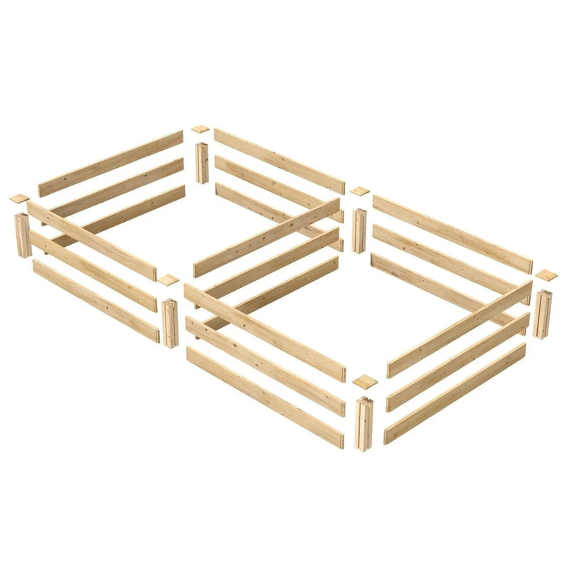 Cedar 4ft x 8ft x 10.5in Raised Garden Bed - Made in USA by HomePacific