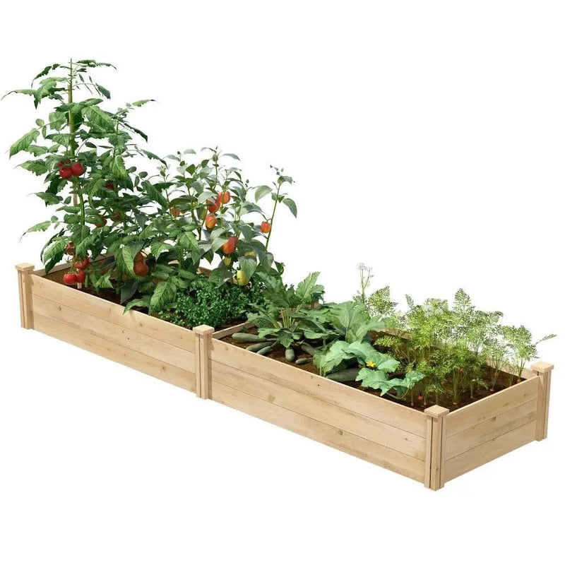 2 ft x 8 ft Cedar Wood Raised Garden Bed - Made in USA by HomePacific