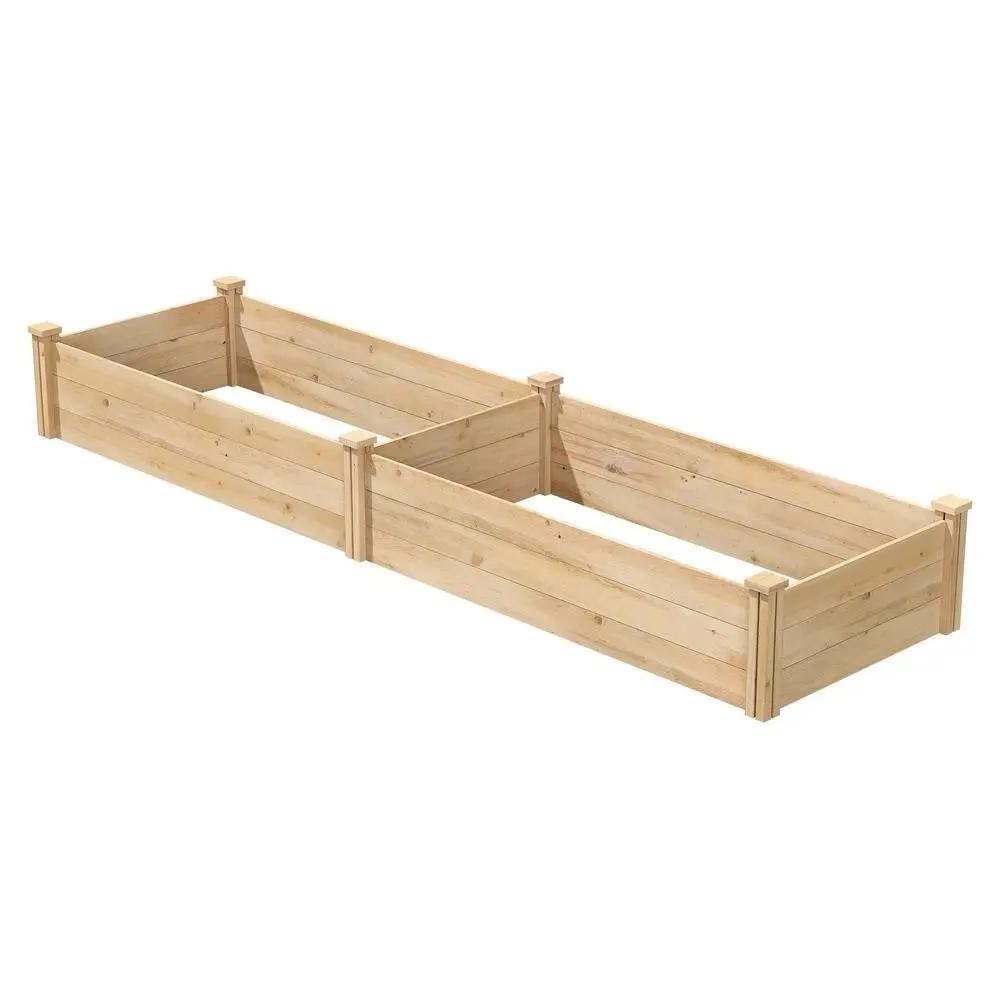 2 ft x 8 ft Cedar Wood Raised Garden Bed - Made in USA by HomePacific