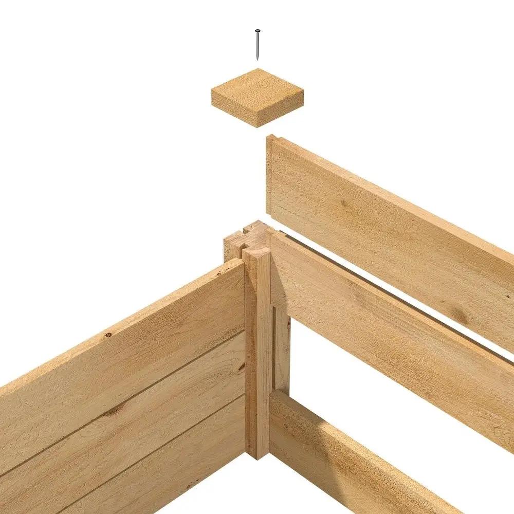 2 ft x 8 ft Cedar Wood Raised Garden Bed - Made in USA by HomePacific