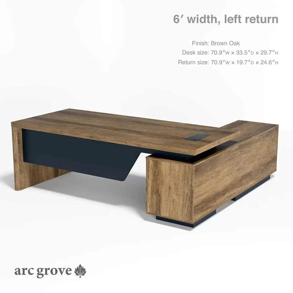 Pascal · L-Shaped Executive Desk by Arc Grove