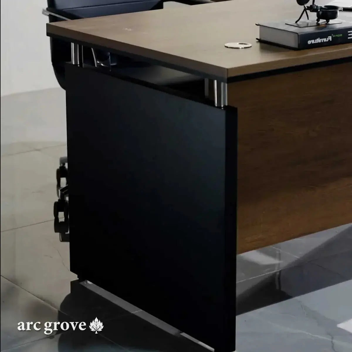 Harwood · Small L-Shaped Executive Desk by Arc Grove