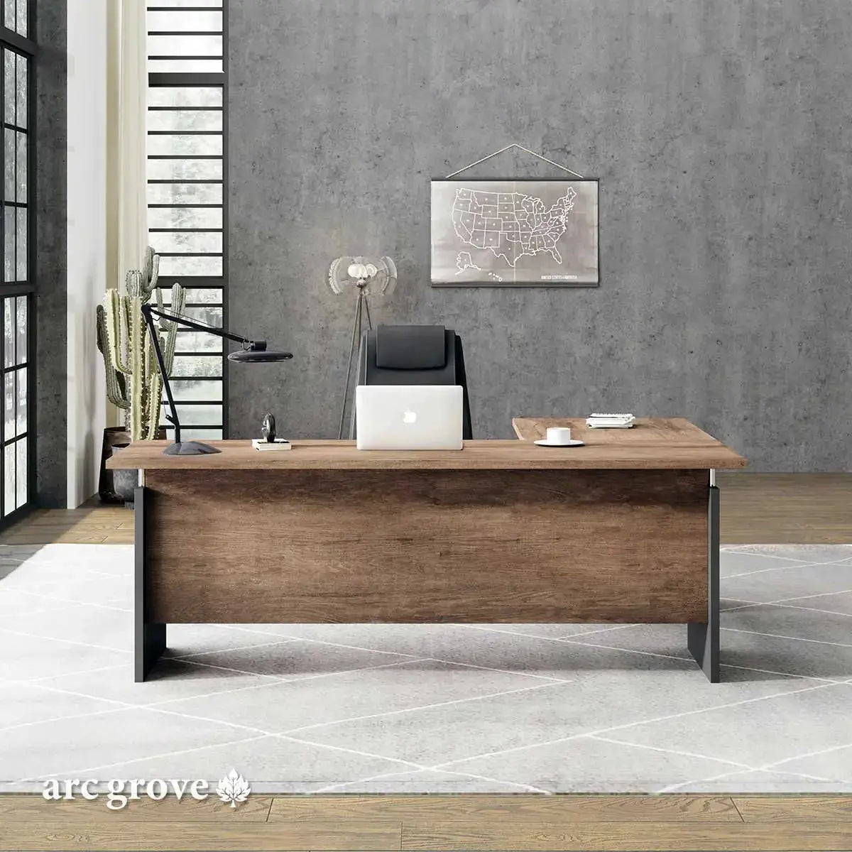 Harwood · Small L-Shaped Executive Desk by Arc Grove