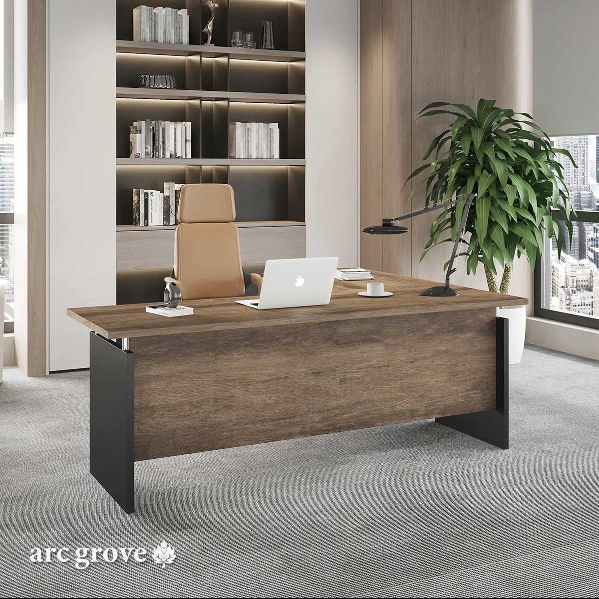 Harwood · Small L-Shaped Executive Desk by Arc Grove
