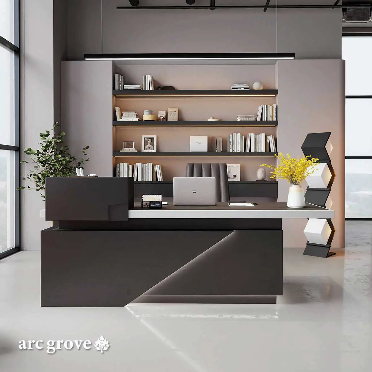 Taunton · Modern L-Shaped Desk by Arc Grove