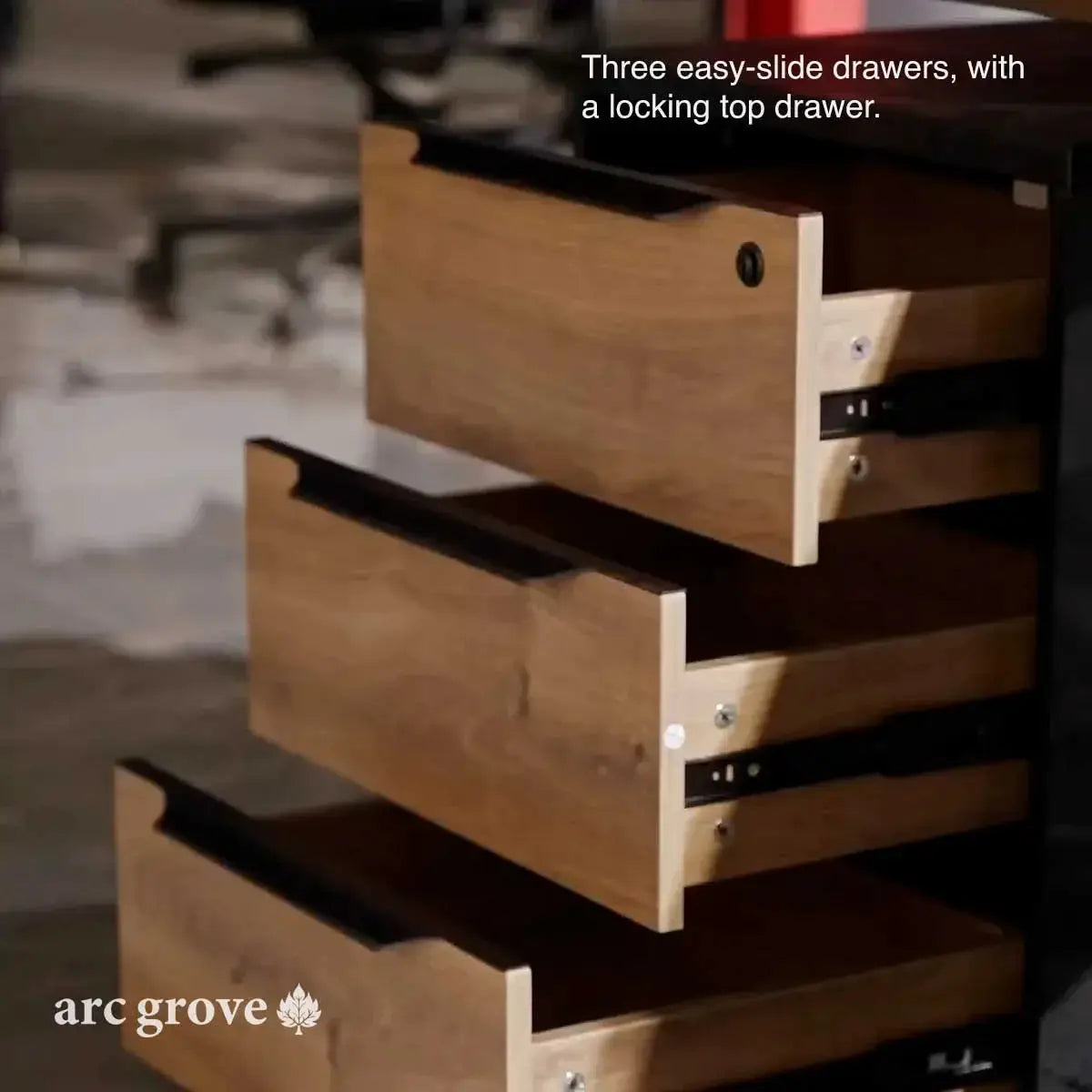 Anderson · L-Shaped Executive Standing Desk, Adjustable Height by Arc Grove