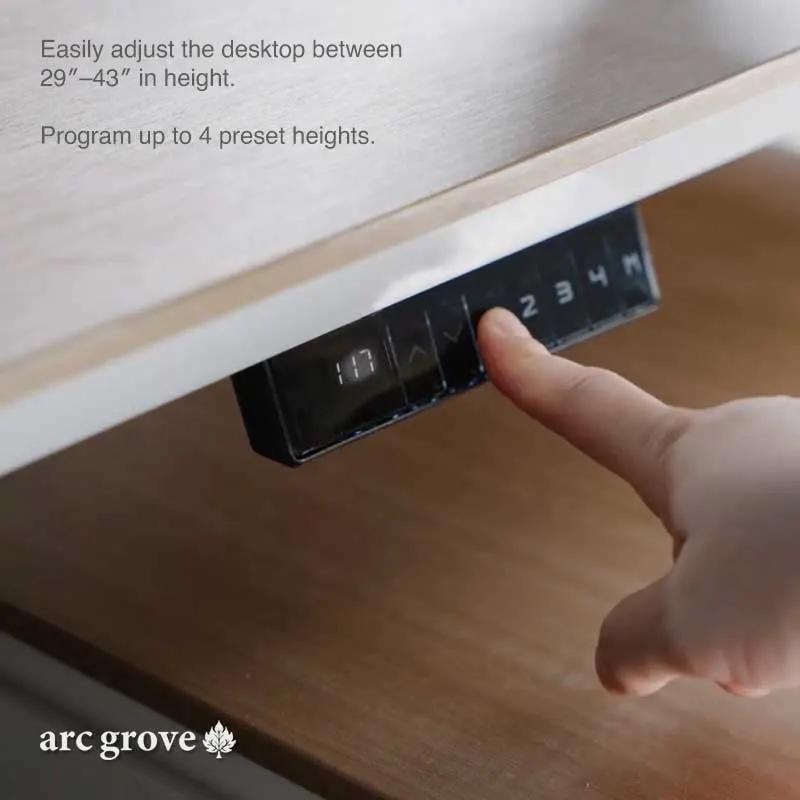 Albion · Executive L-Shaped Standing Desk, Adjustable Height by Arc Grove