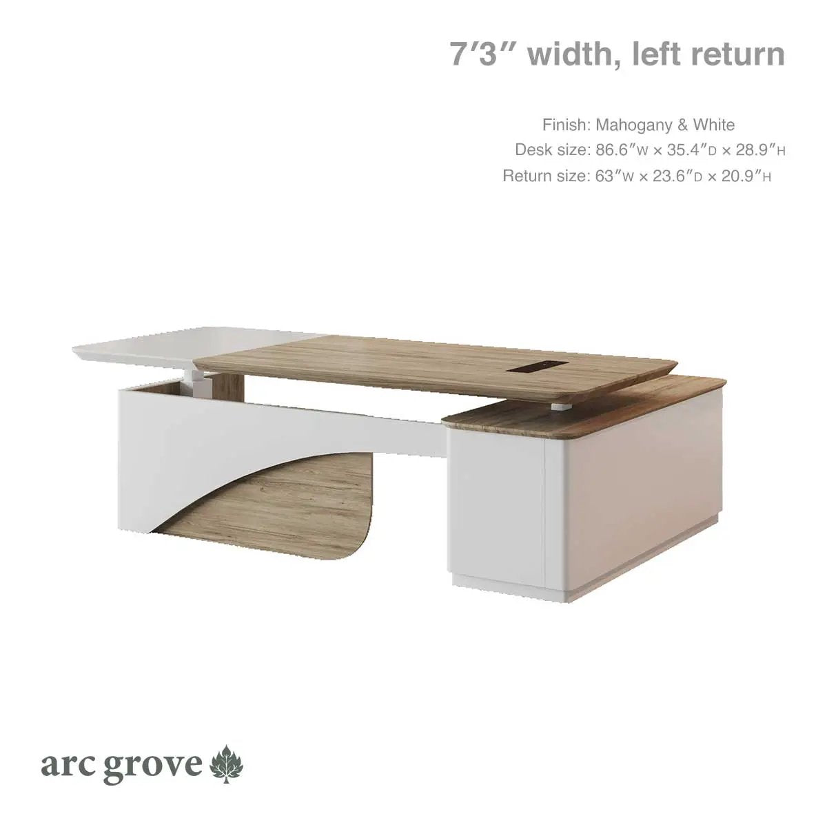 Albion · Executive L-Shaped Standing Desk, Adjustable Height by Arc Grove