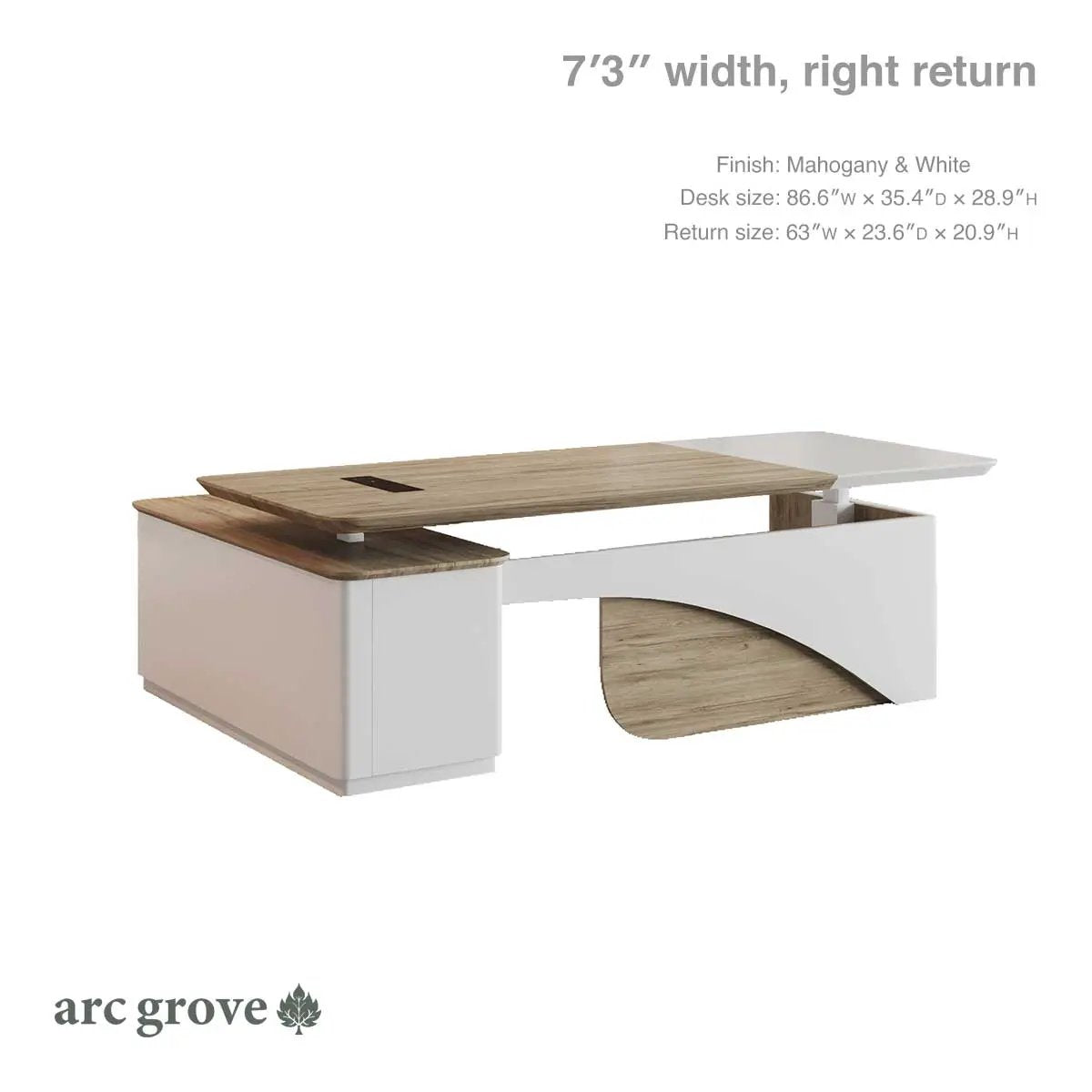 Albion · Executive L-Shaped Standing Desk, Adjustable Height by Arc Grove
