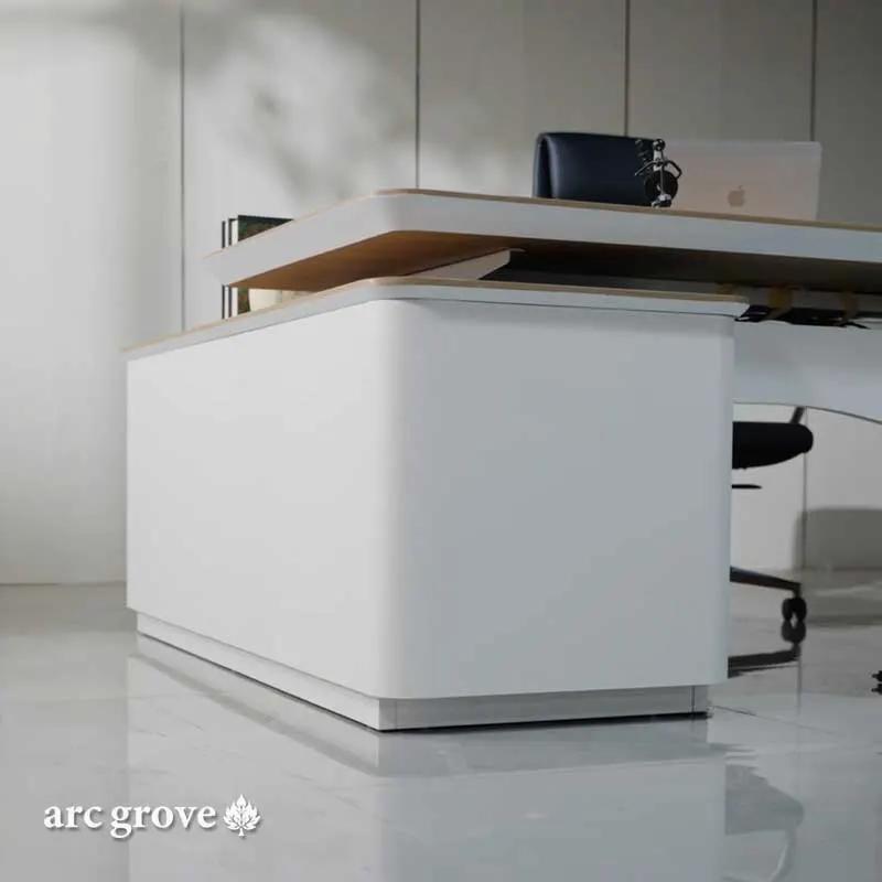 Albion · Executive L-Shaped Standing Desk, Adjustable Height by Arc Grove