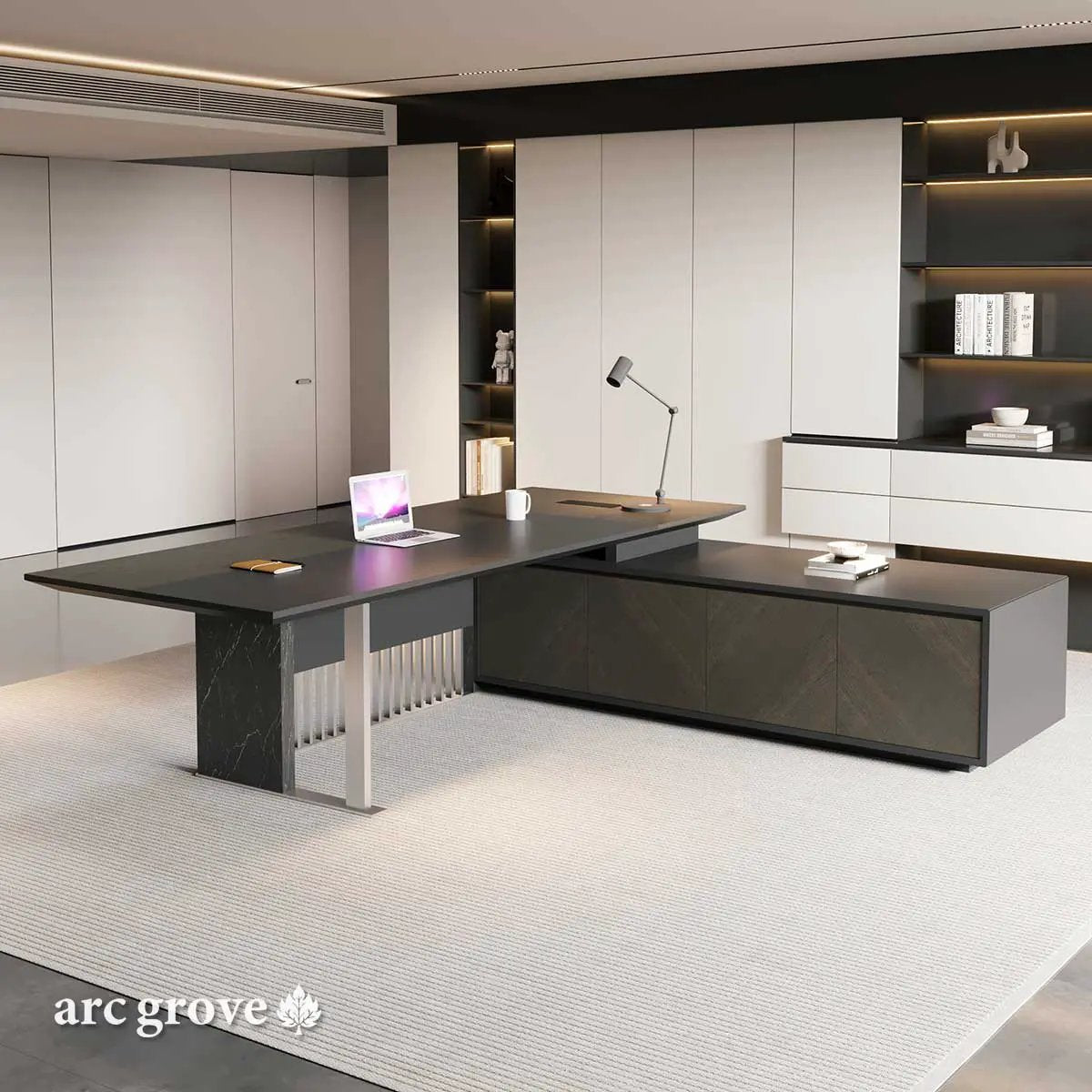 Buckler · Modern L-Shaped Desk by Arc Grove