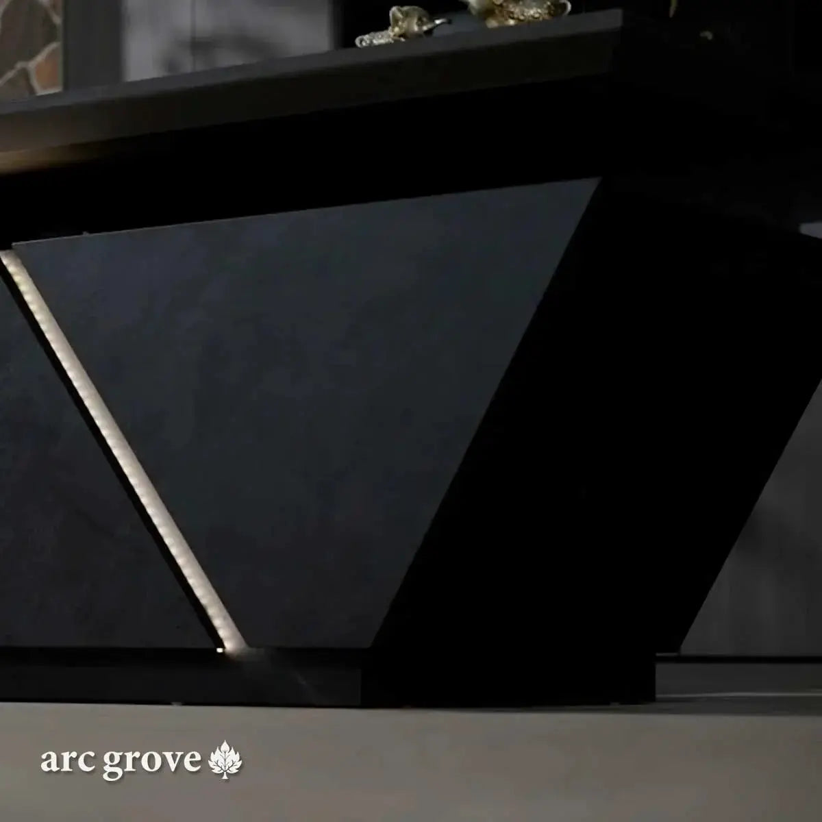 Maverick · Standing L-Shaped Executive Desk, Adjustable Height by Arc Grove