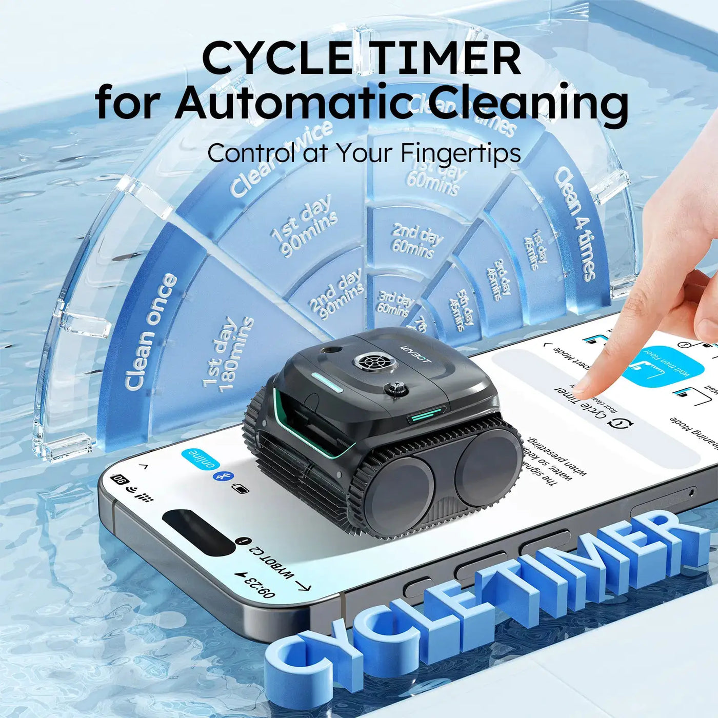 (2026 Upgrade) WYBOT C2 Cordless Robotic Pool Cleaner by WYBOT