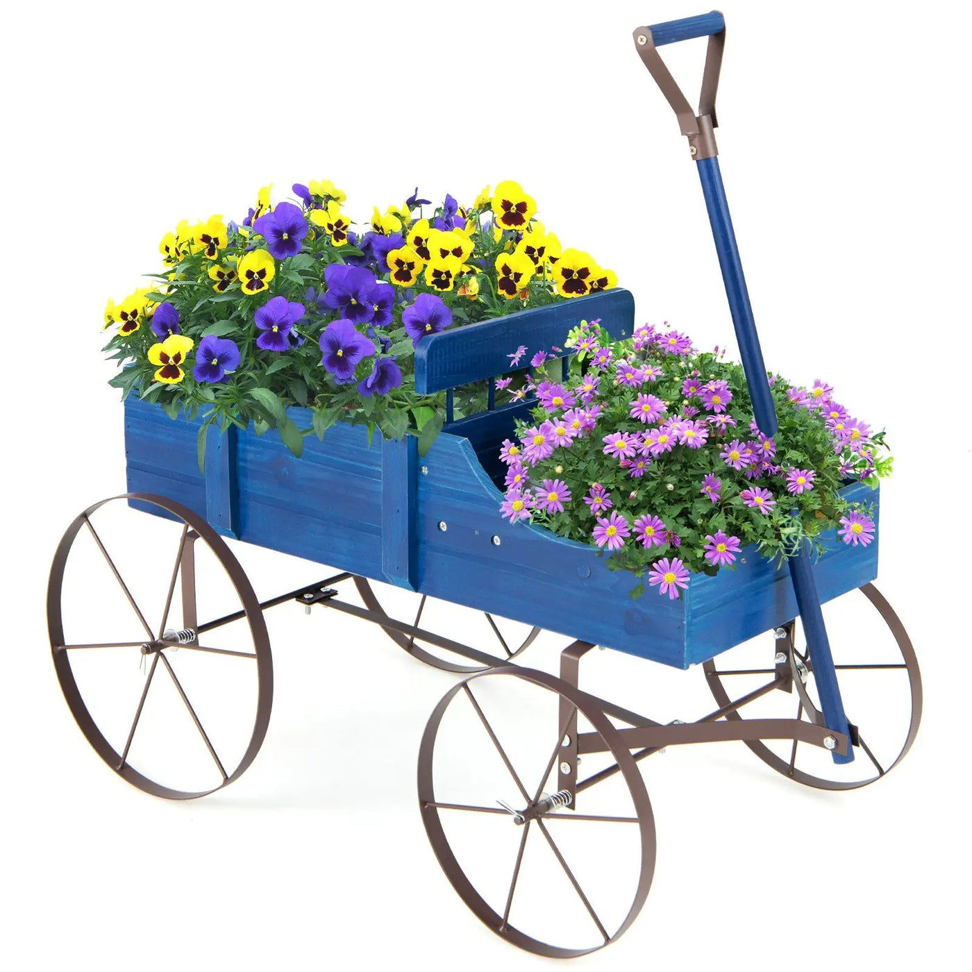 Wooden Wagon Plant Bed by DirectDeals