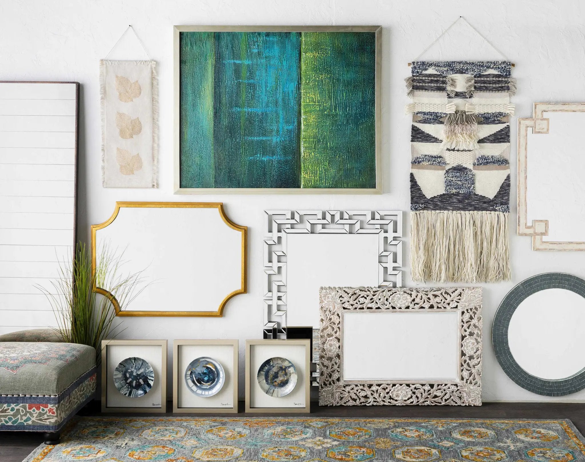 Indiana Wood Mirror by Boutique Rugs