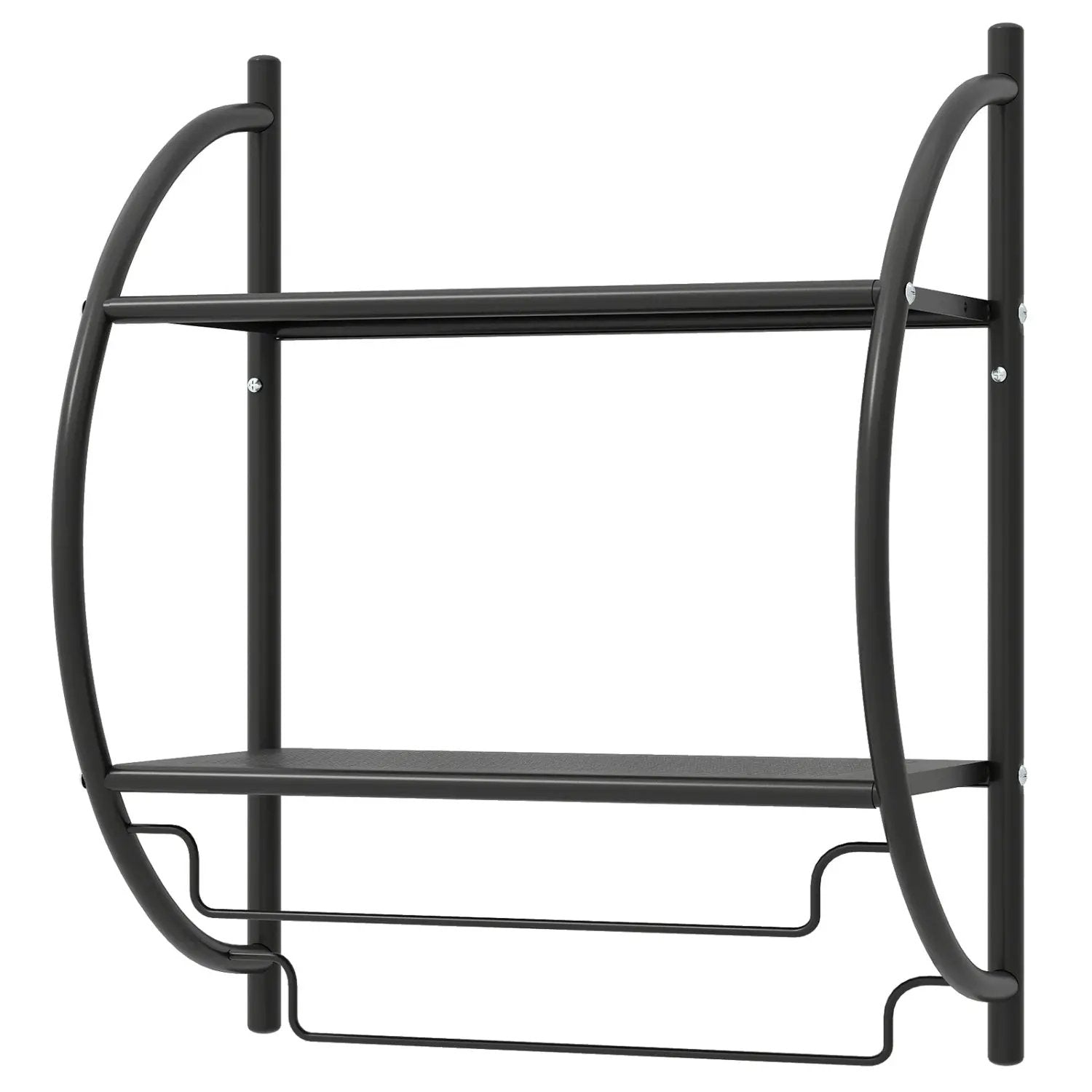 2-Tier Wall Mounted Bathroom Towel Rack with Towel Bars by DirectDeals