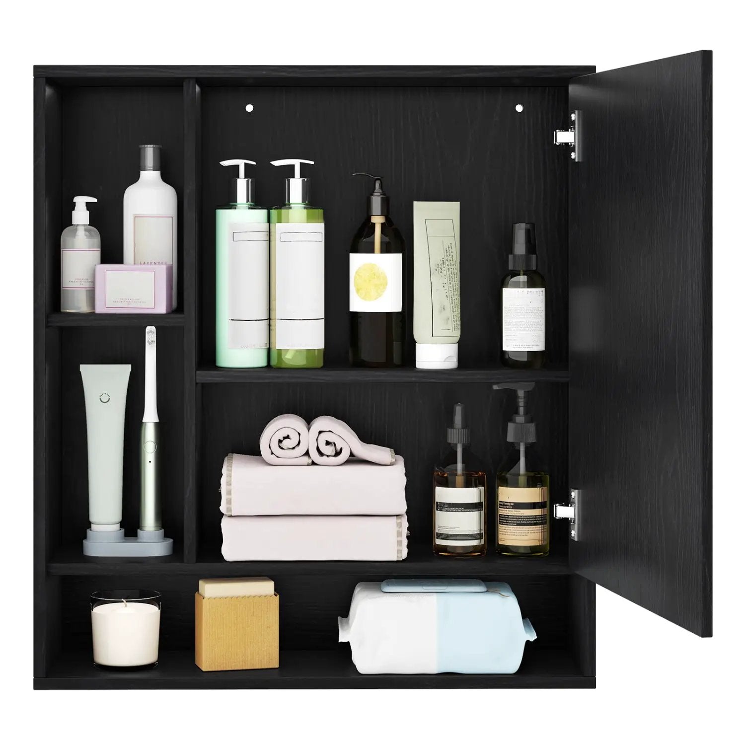 Wall Mounted Bathroom Cabinet with Mirror Single Door by DirectDeals