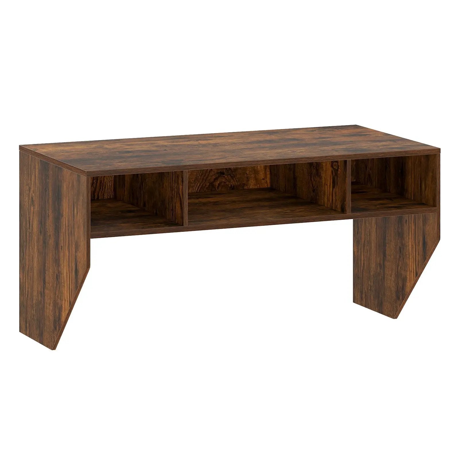 Wall-Mounted Computer Desk Floating Laptop Desk with 3 Storage Compartments by DirectDeals