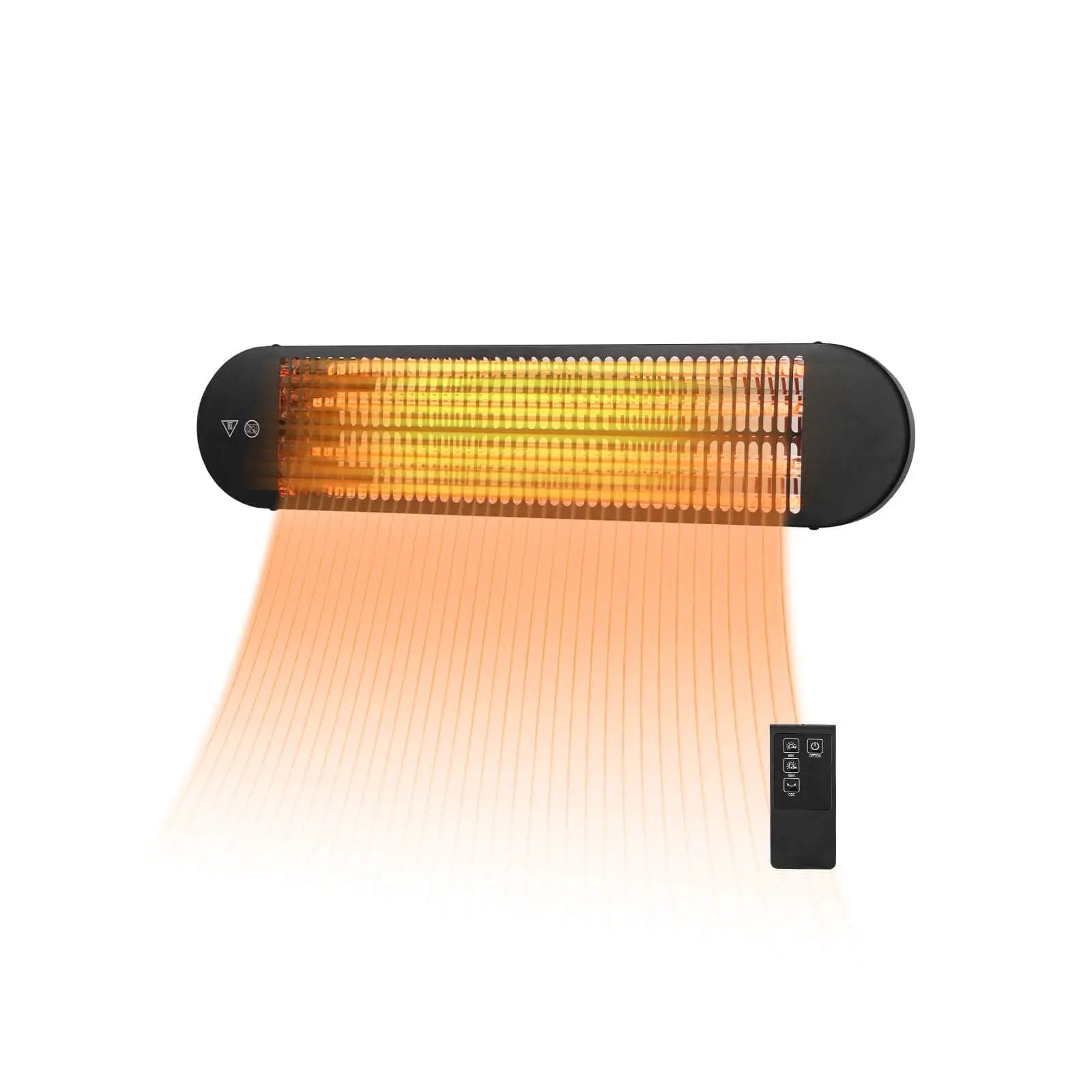 750W/1500W Wall Mounted Infrared Heater with Remote Control by DirectDeals