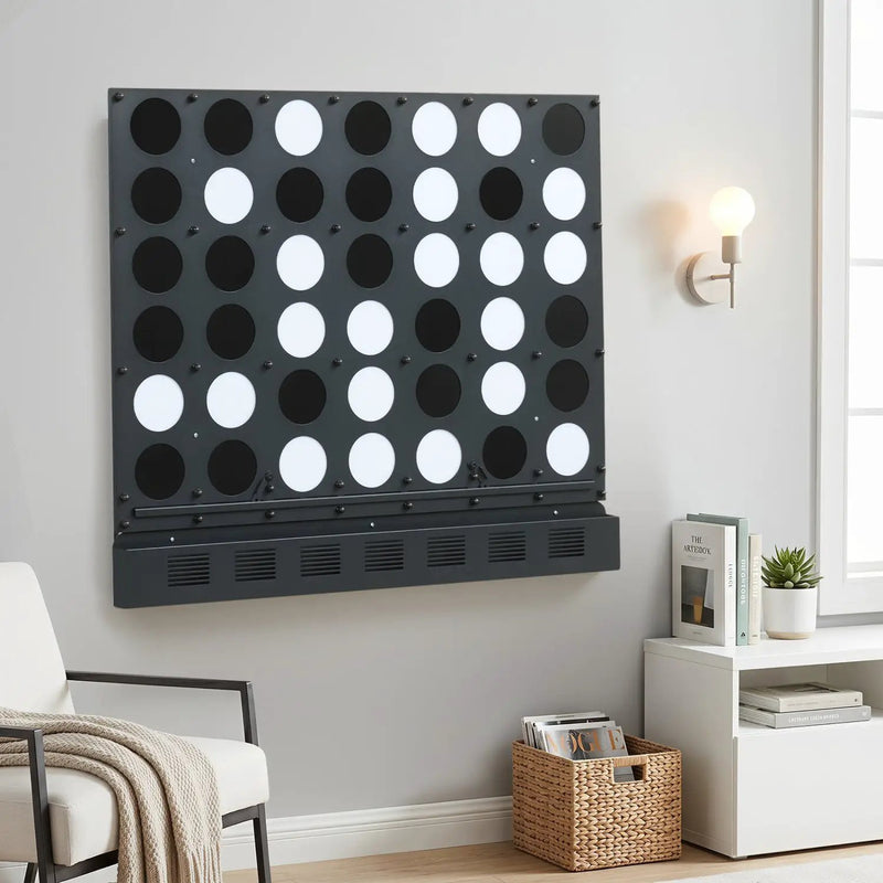 Wall-Mounted Jumbo 4-in-a-Row Game with Acrylic Discs by DirectDeals