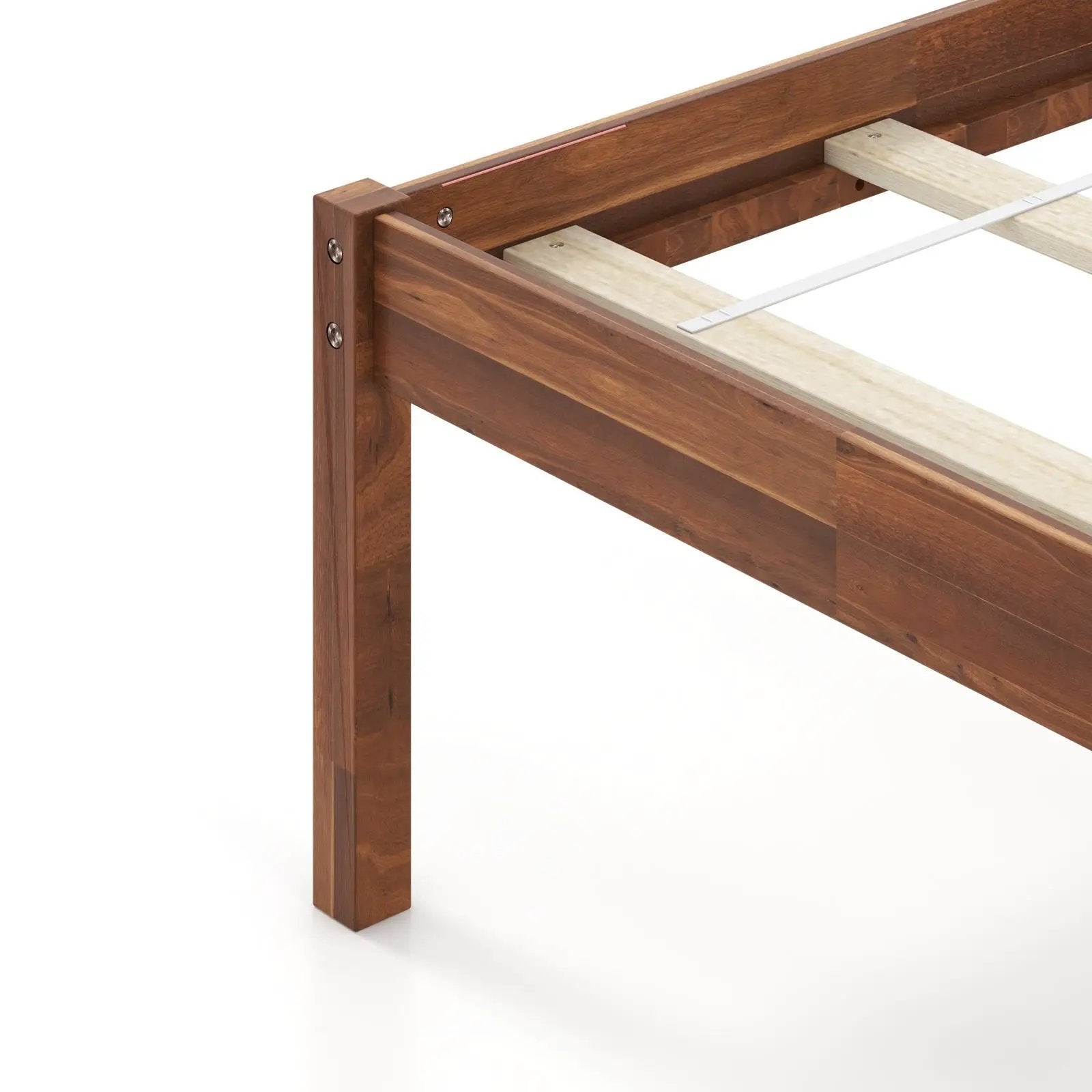 Twin/Full/Queen Size Wood Bed Frame with Headboard and Slat Support by DirectDeals
