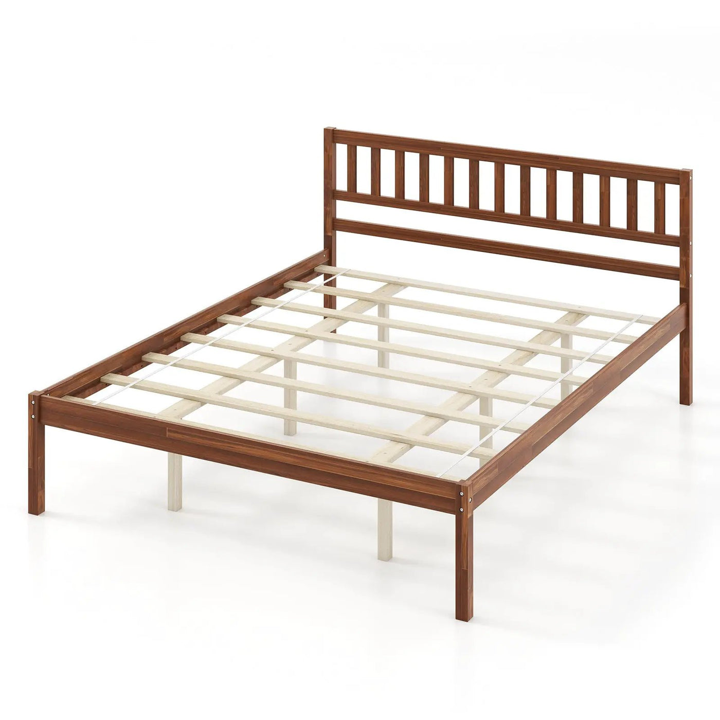 Twin/Full/Queen Size Wood Bed Frame with Headboard and Slat Support by DirectDeals
