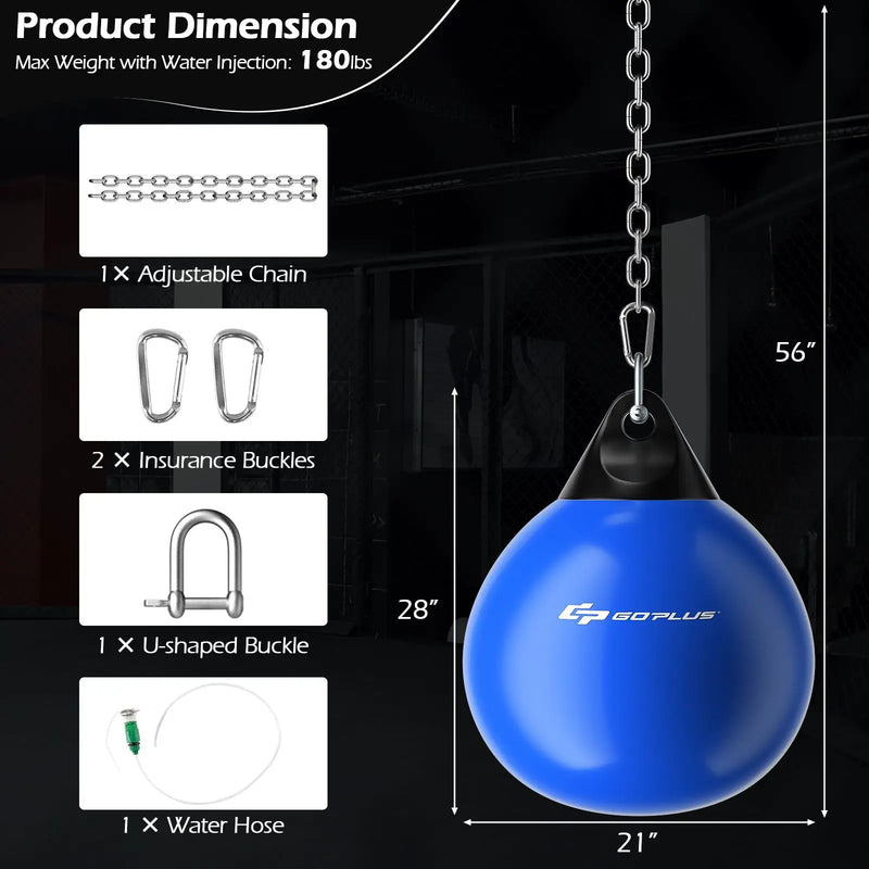21 Inch Water Punching Bag with Adjustable Metal Chain by DirectDeals