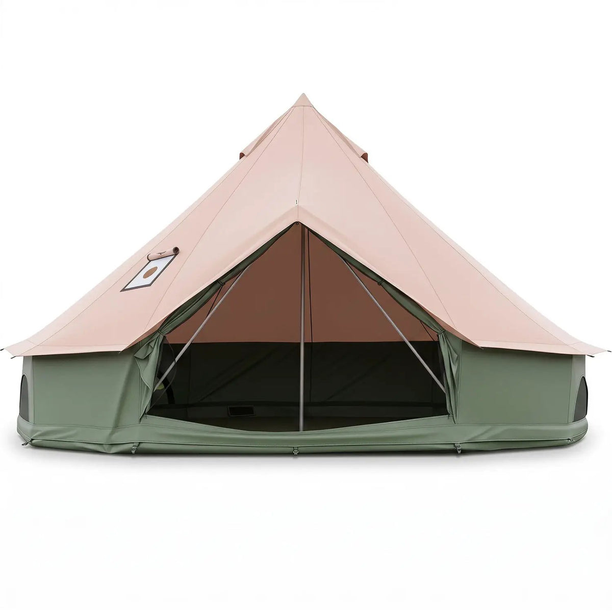 Waterproof Bell Tent with Stove Jack and Mesh Windows by DirectDeals