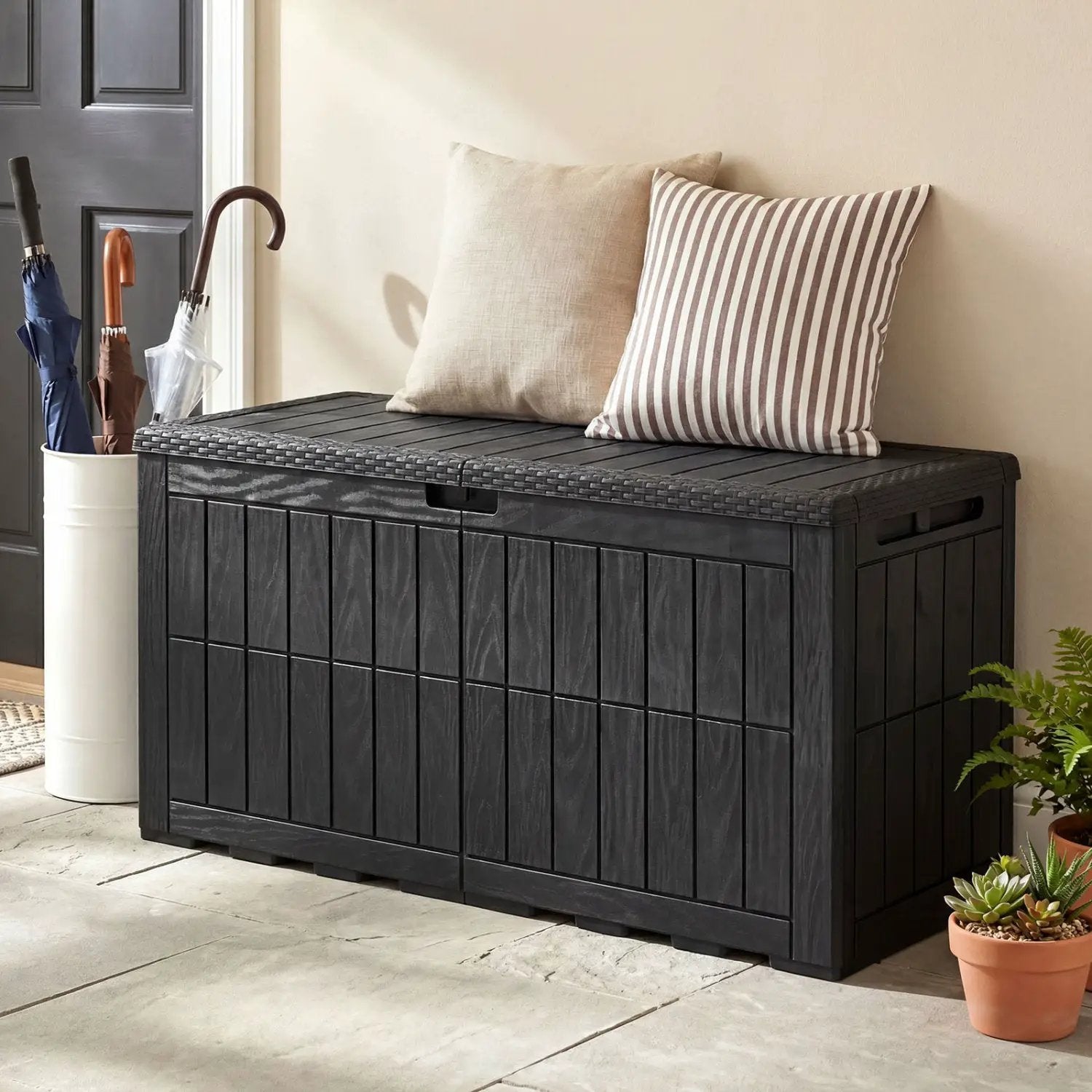 100 Gallon Outdoor Deck Box with Lockable Lid by DirectDeals