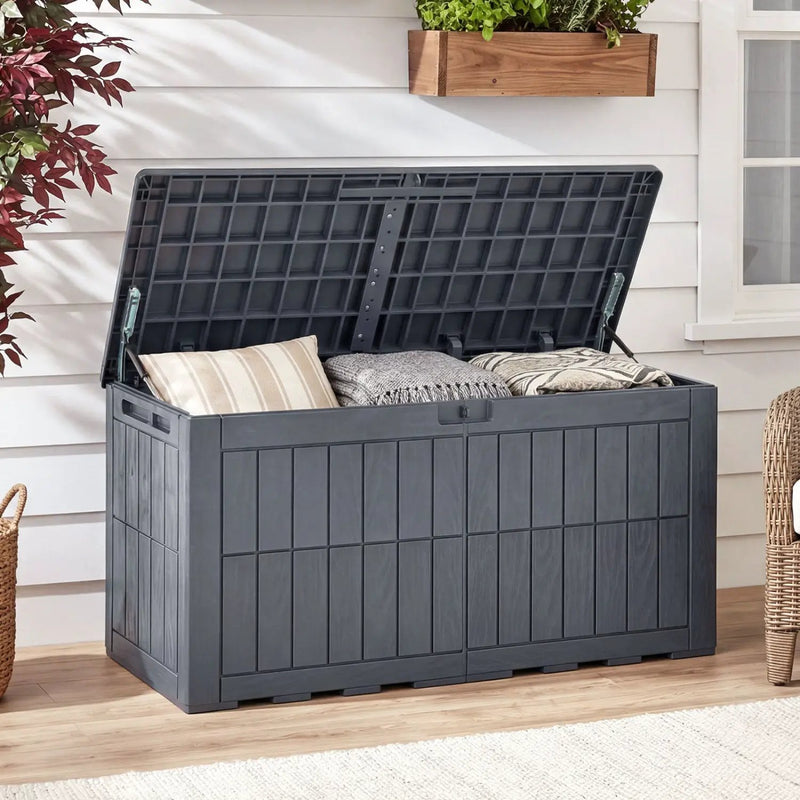 100 Gallon Outdoor Deck Box with Lockable Lid by DirectDeals