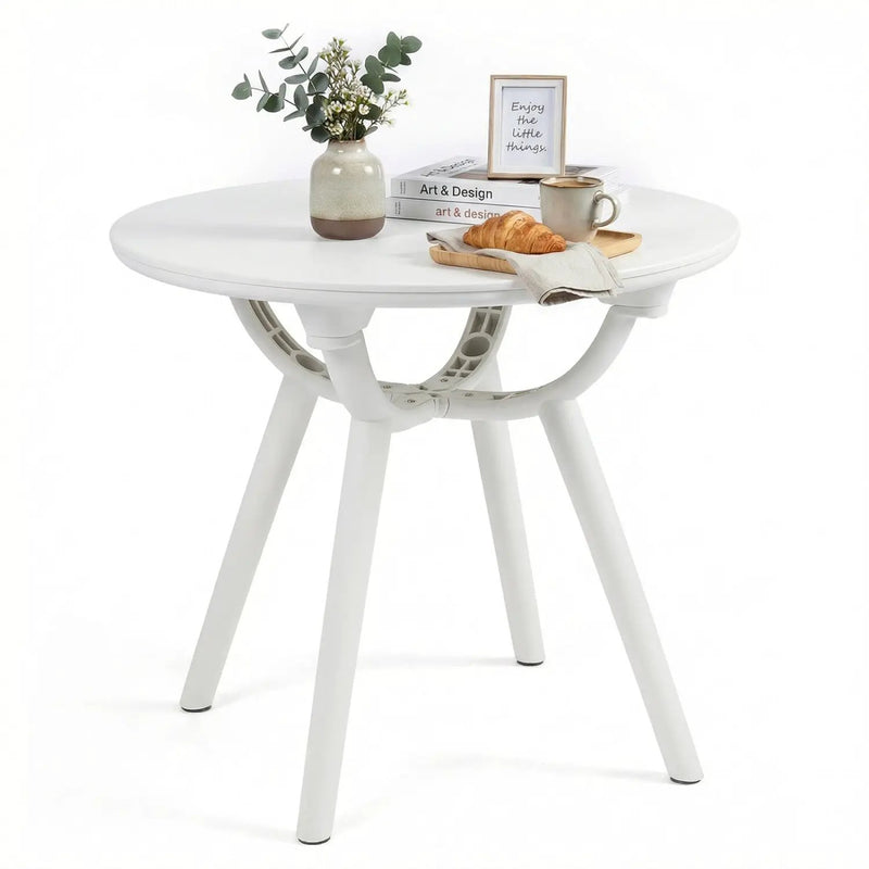 Weather-Resistant Circular Small End Table for Poolside and Balcony by DirectDeals
