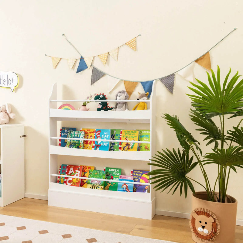 3-Tier Bookshelf with 2 Anti-Tipping Kits for Books and Magazines by DirectDeals