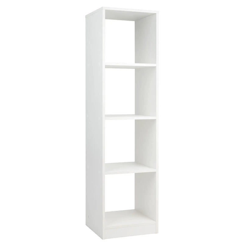 5 Tiers 4-Cube Narrow Bookshelf with 4 Anti-Tipping Kits by DirectDeals