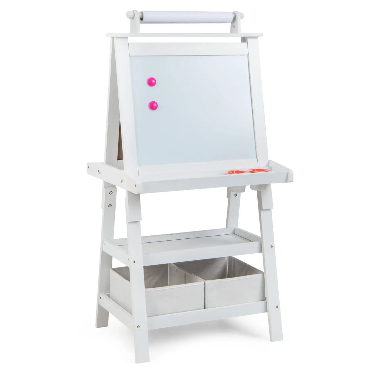 3 in 1 Double-Sided Storage Art Easel-Brown by DirectDeals
