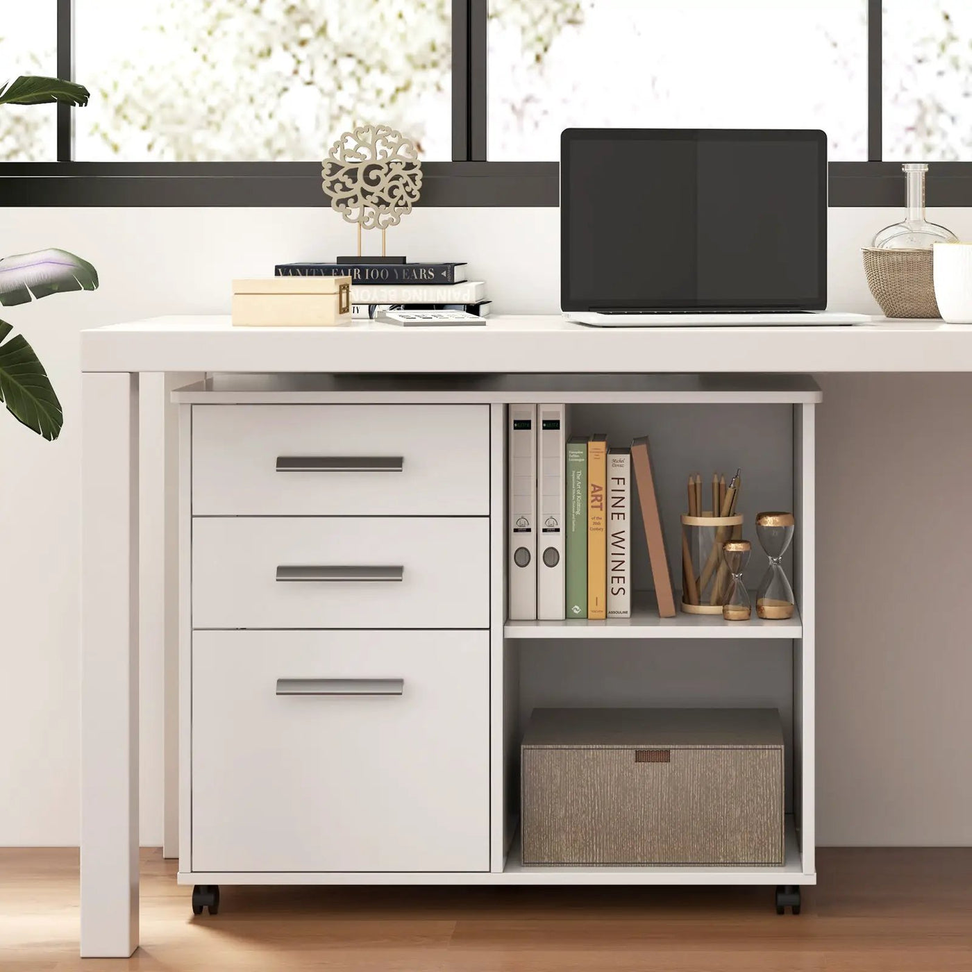 3-Drawer Mobile Lateral File Cabinet Printer Stand by DirectDeals