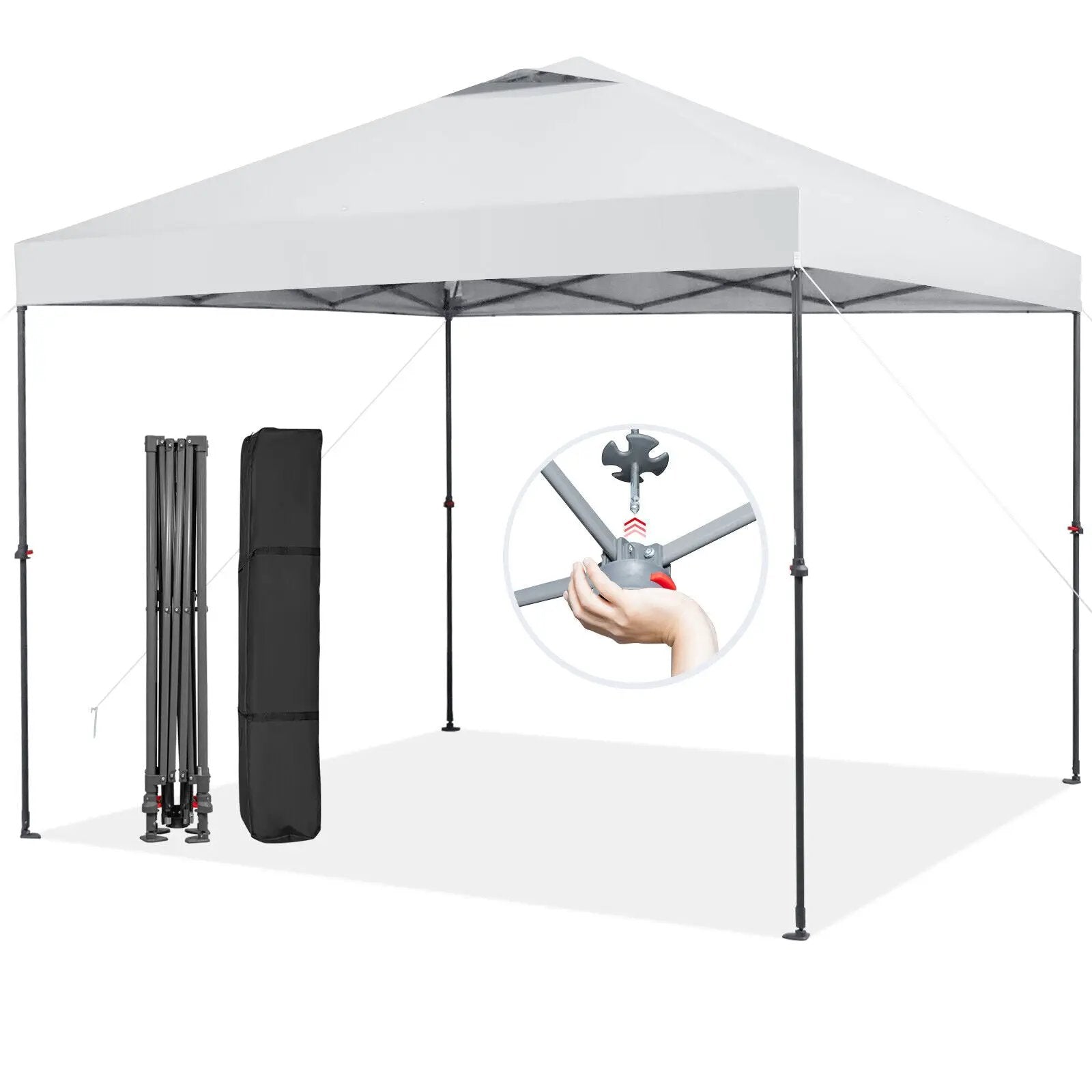 10 x 10 Feet Foldable Outdoor Instant Pop-up Canopy with Carry Bag by DirectDeals