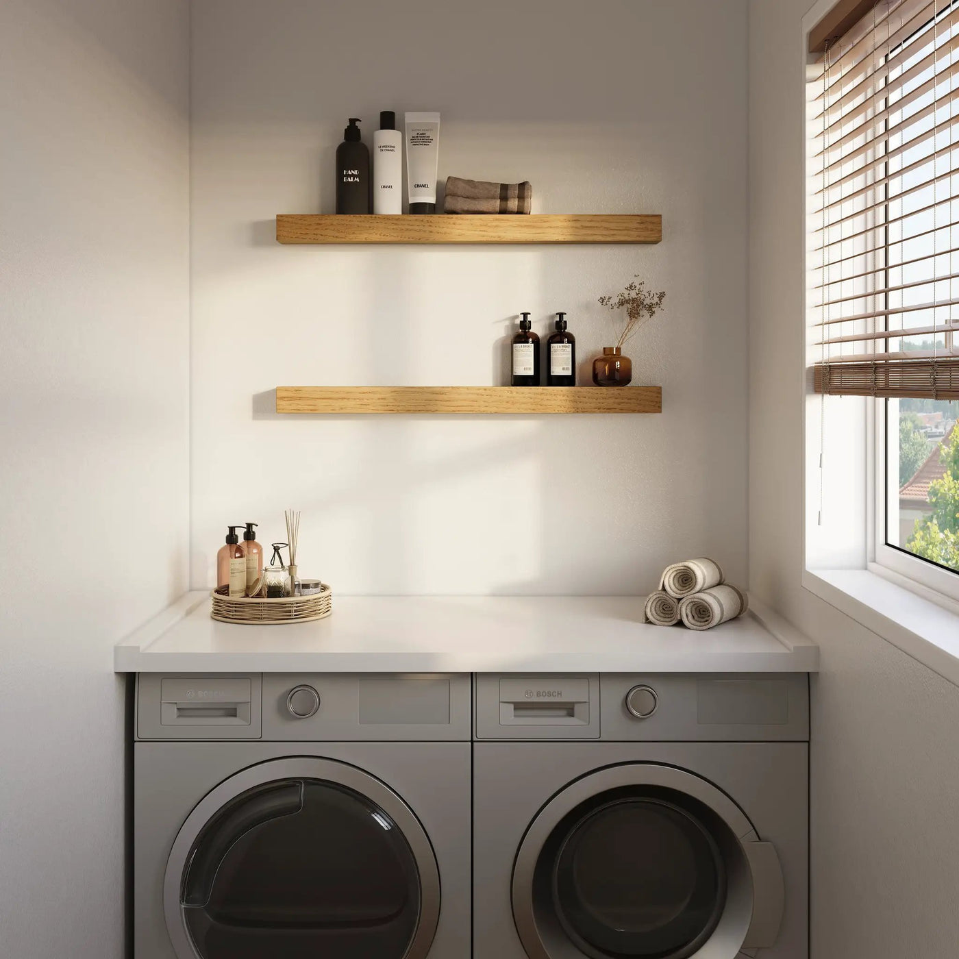 Real Wood Floating Kitchen Shelves by Dogberrycollections